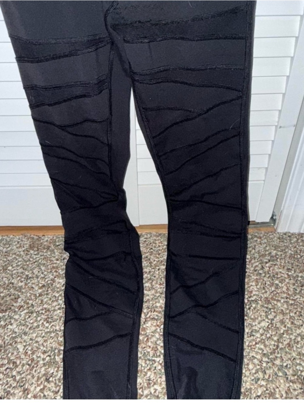 lululemon athletica Black Moto-Style Leggings